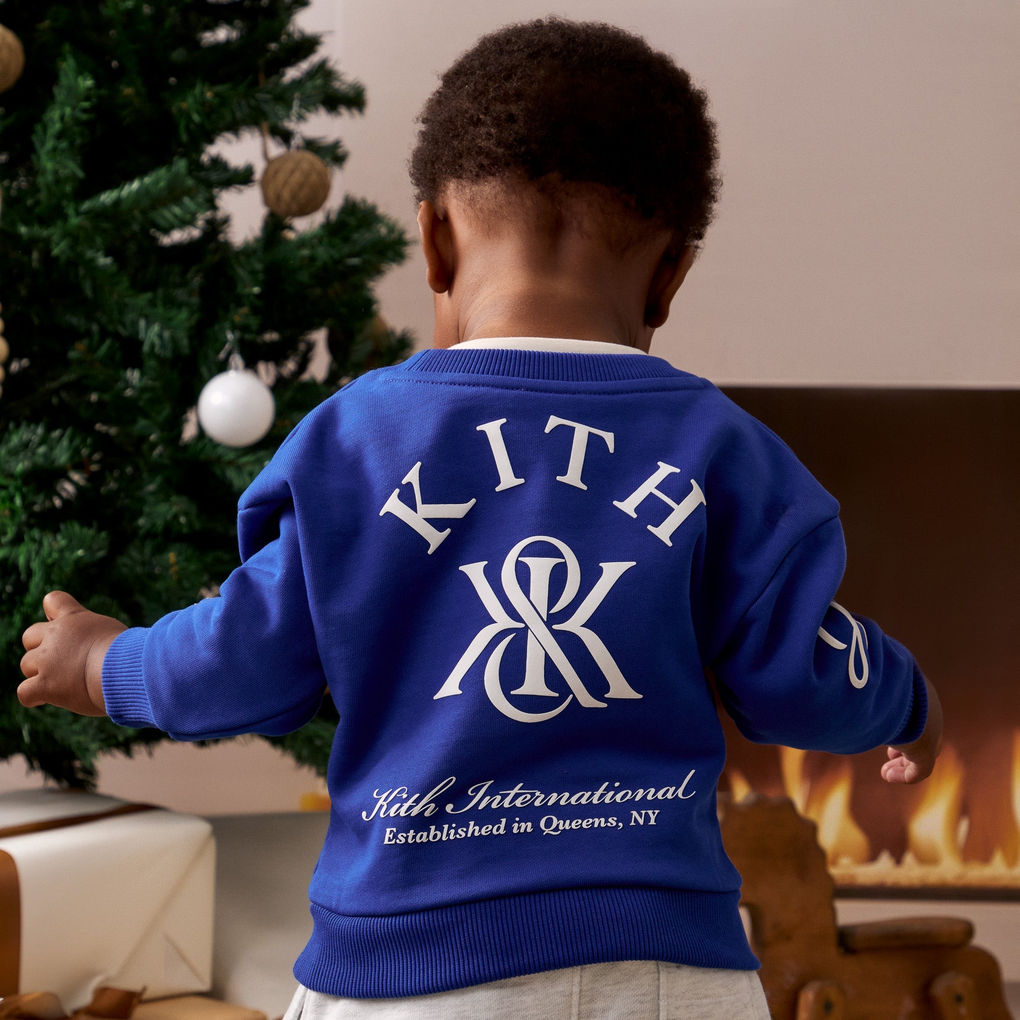 Kith Baby Logo Nelson Crewneck - Cyclone - view 3