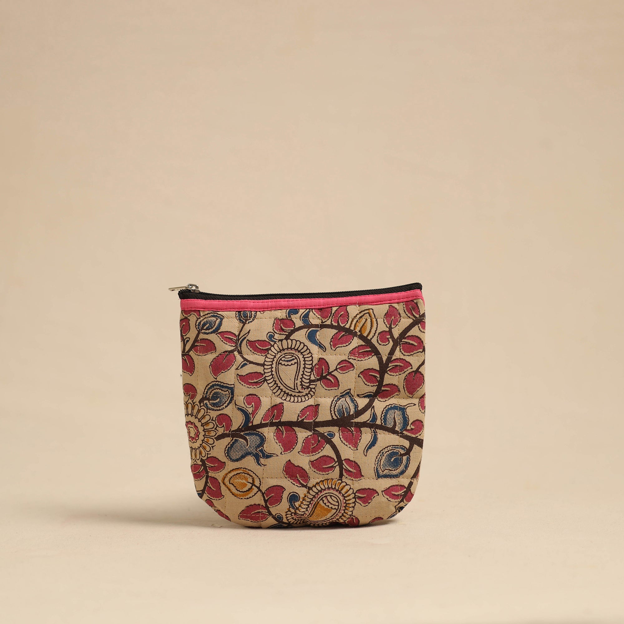 NOORI BAZAR Beige - Handmade Quilted Cotton Utility Pouch 04