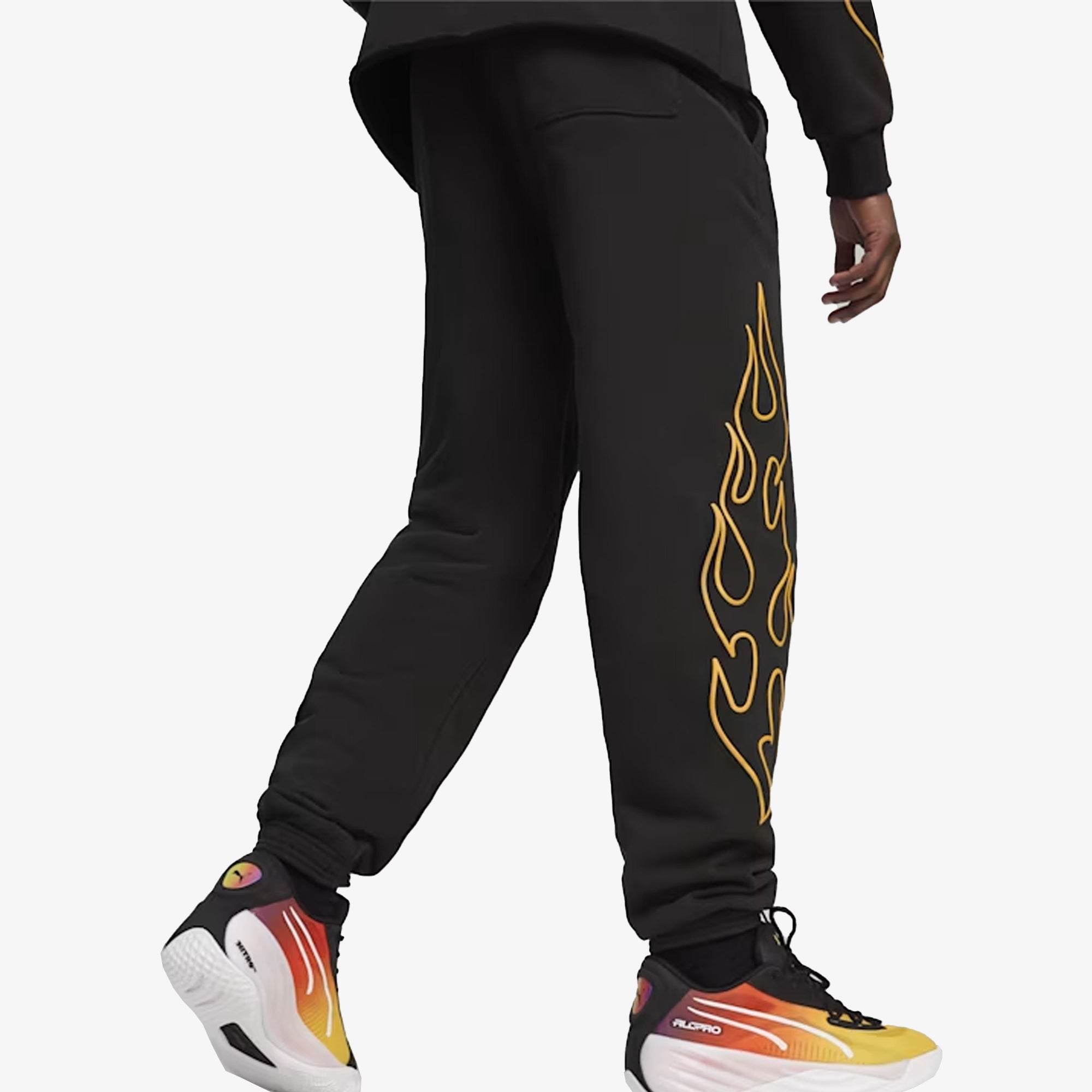 Puma | CAUTION BASKETBALL TRACK PANTS { BLACK - view 2