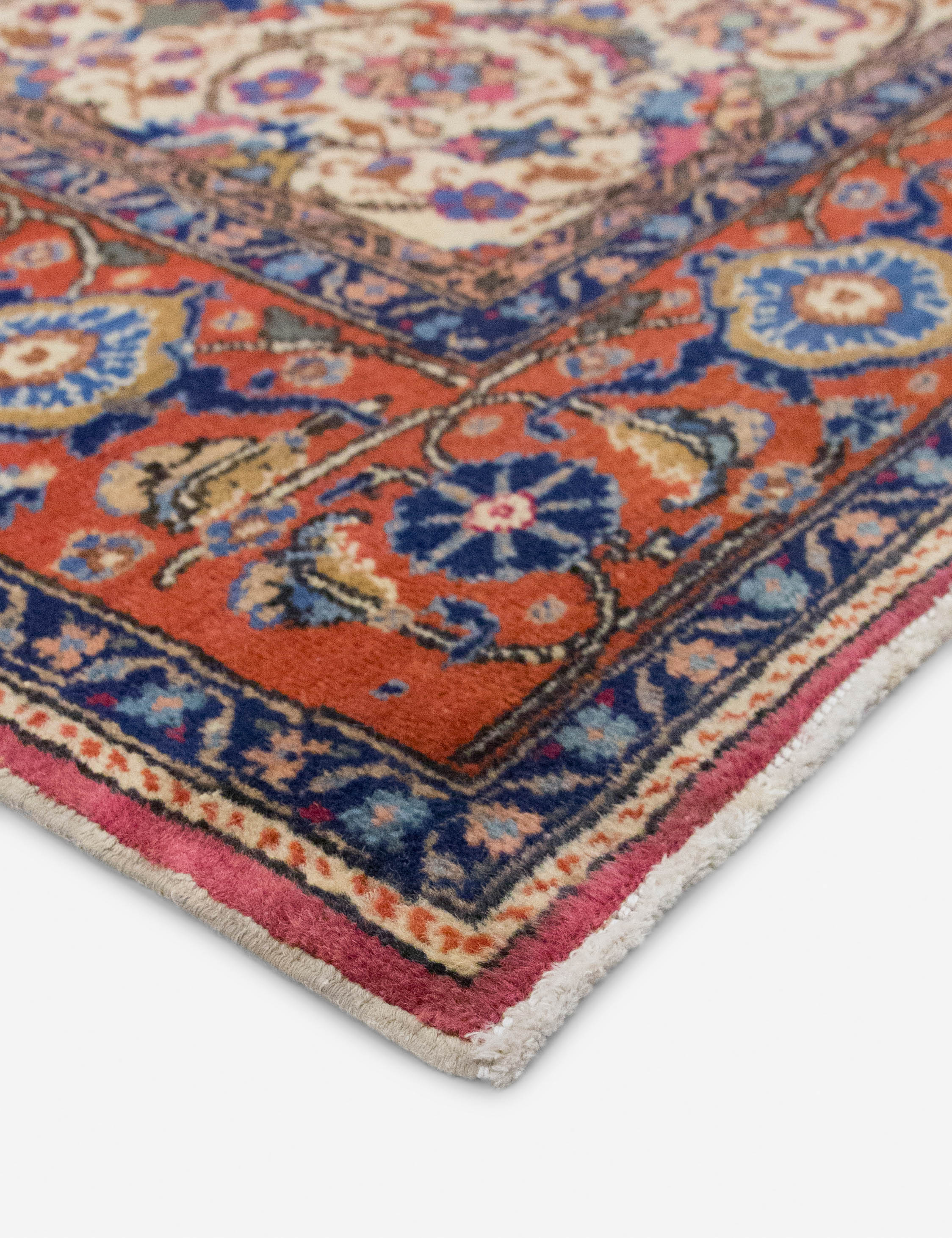 Lulu and Georgia Vintage Turkish Hand-Knotted Wool Rug No. 552, 3'9" x 5'8" - view 2