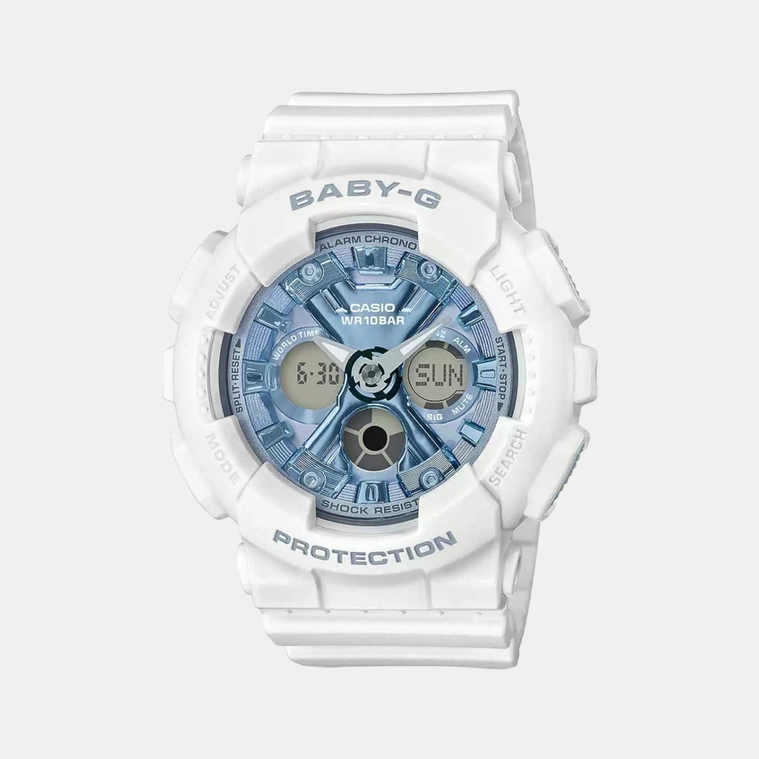 Casio Baby-G Women Quartz Blue Dial Analog-Digital Resin Watch BX169