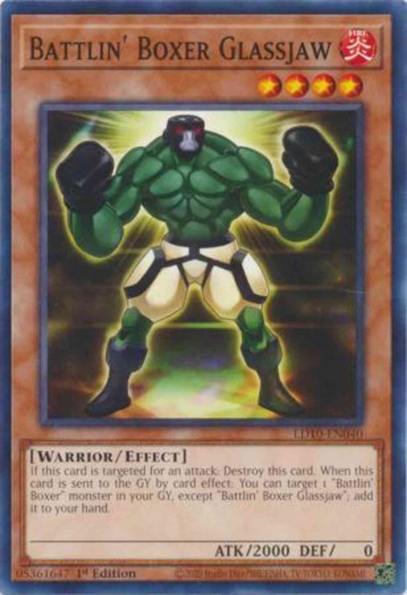 Yu-Gi-Oh! Battlin' Boxer Glassjaw - LD10-EN040 - Common - 1st Edition