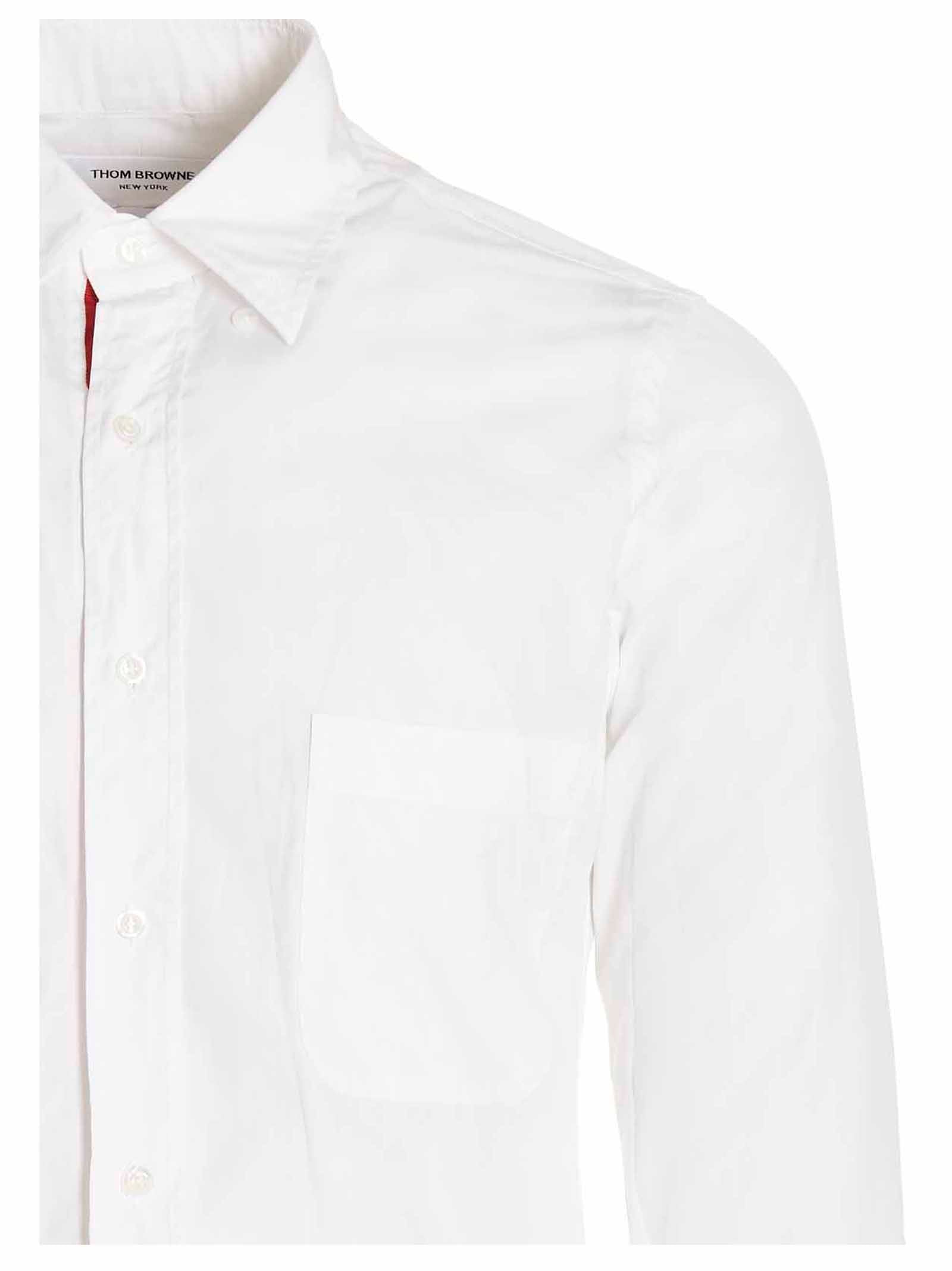 Thom Browne Solid Poplin Shirt – 100% cotton - view 3