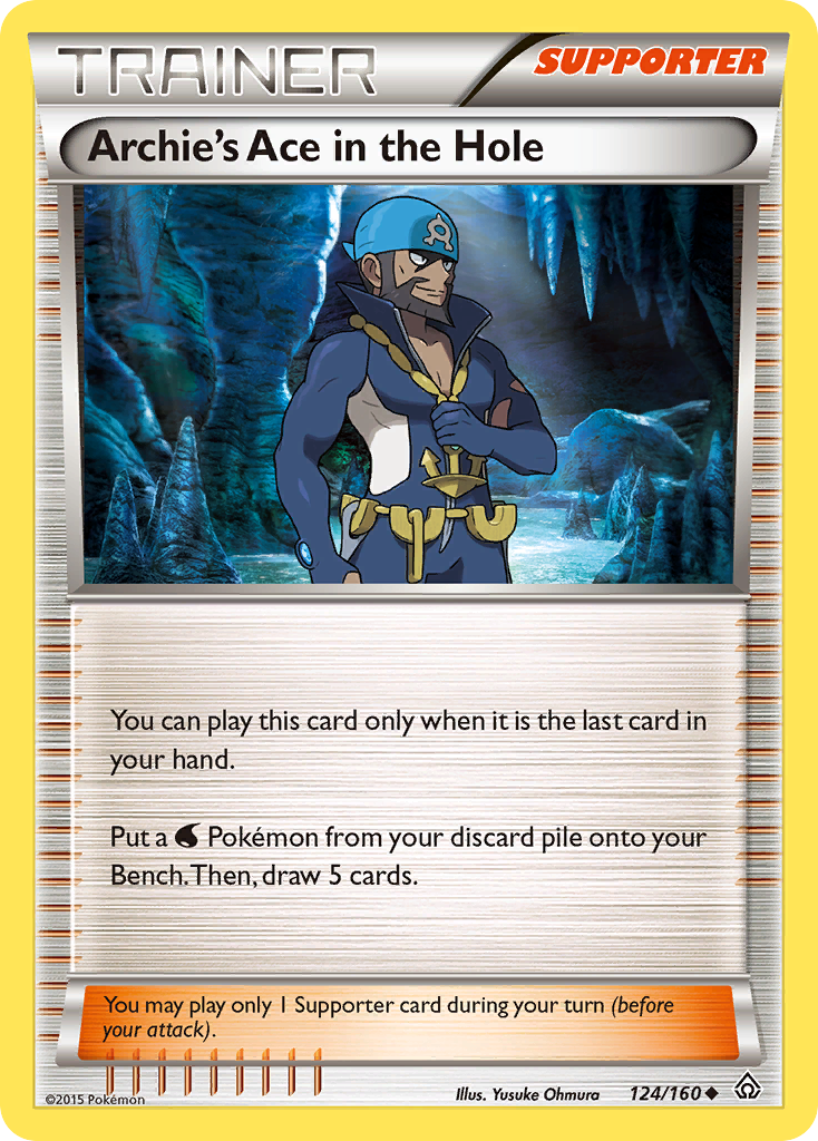 Uncommon xy5-124 reverse – Pokémon Archie's Ace in the Hole - 124/160 - Uncommon [xy5-124] [Reverse Holo] - Archie's Ace in the Hole - 124/160 - Uncommon