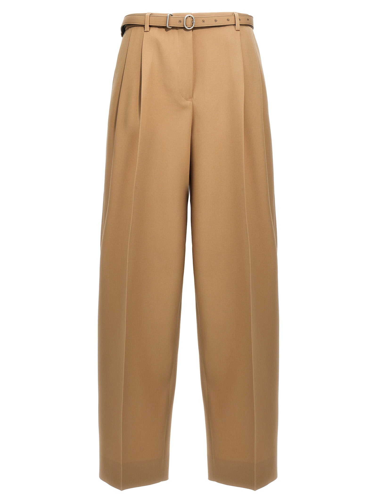 Jil Sander Gabardine Belt Pants – 100% wool