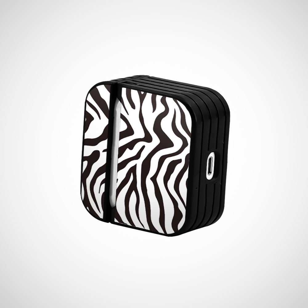 Cover It Up Zebra Print Glass Airpods Pro 2 Case Covers - view 3