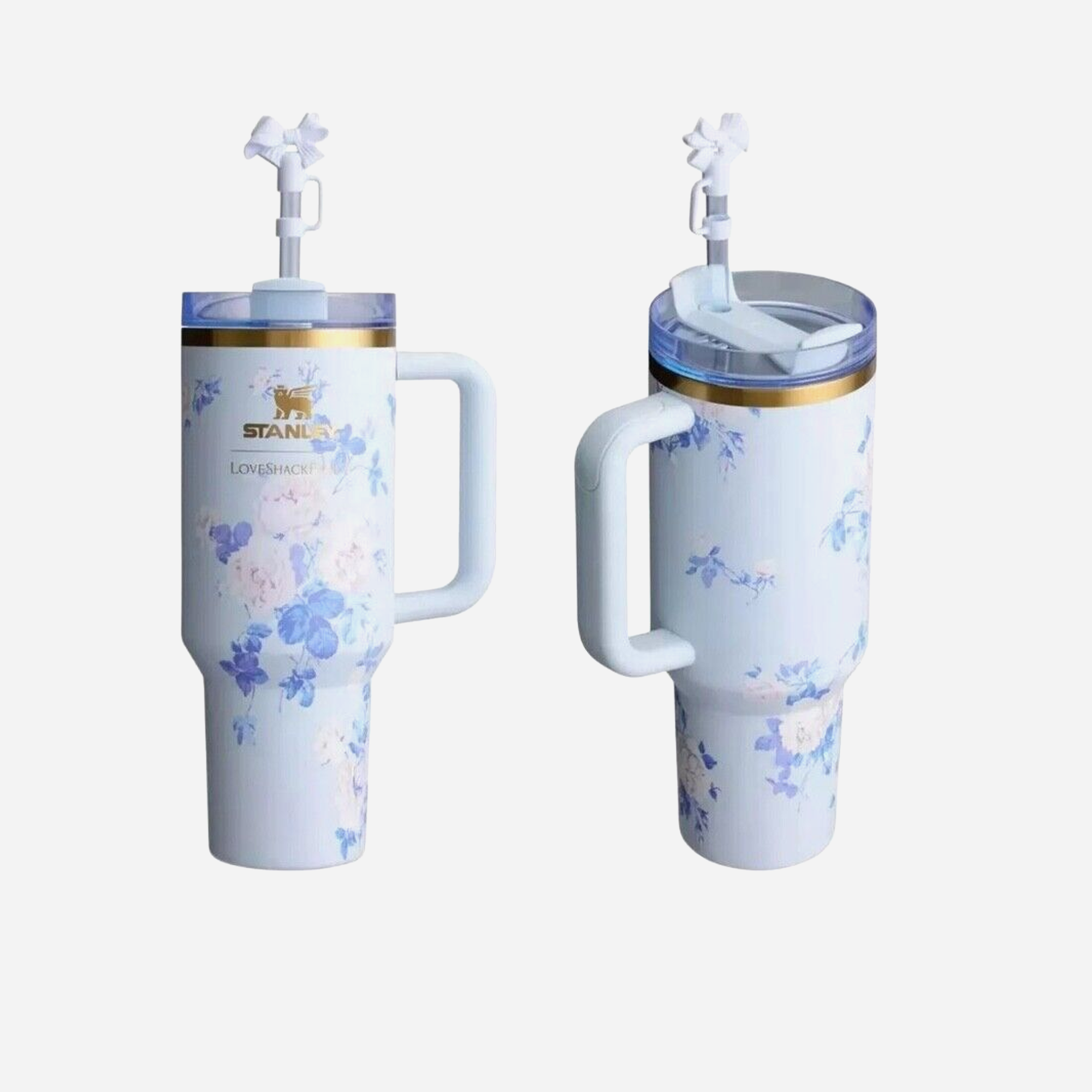 Stanley x LoveShackFancy Flowstate Quencher 40oz Tumbler Everblooming Rosettes - view 2