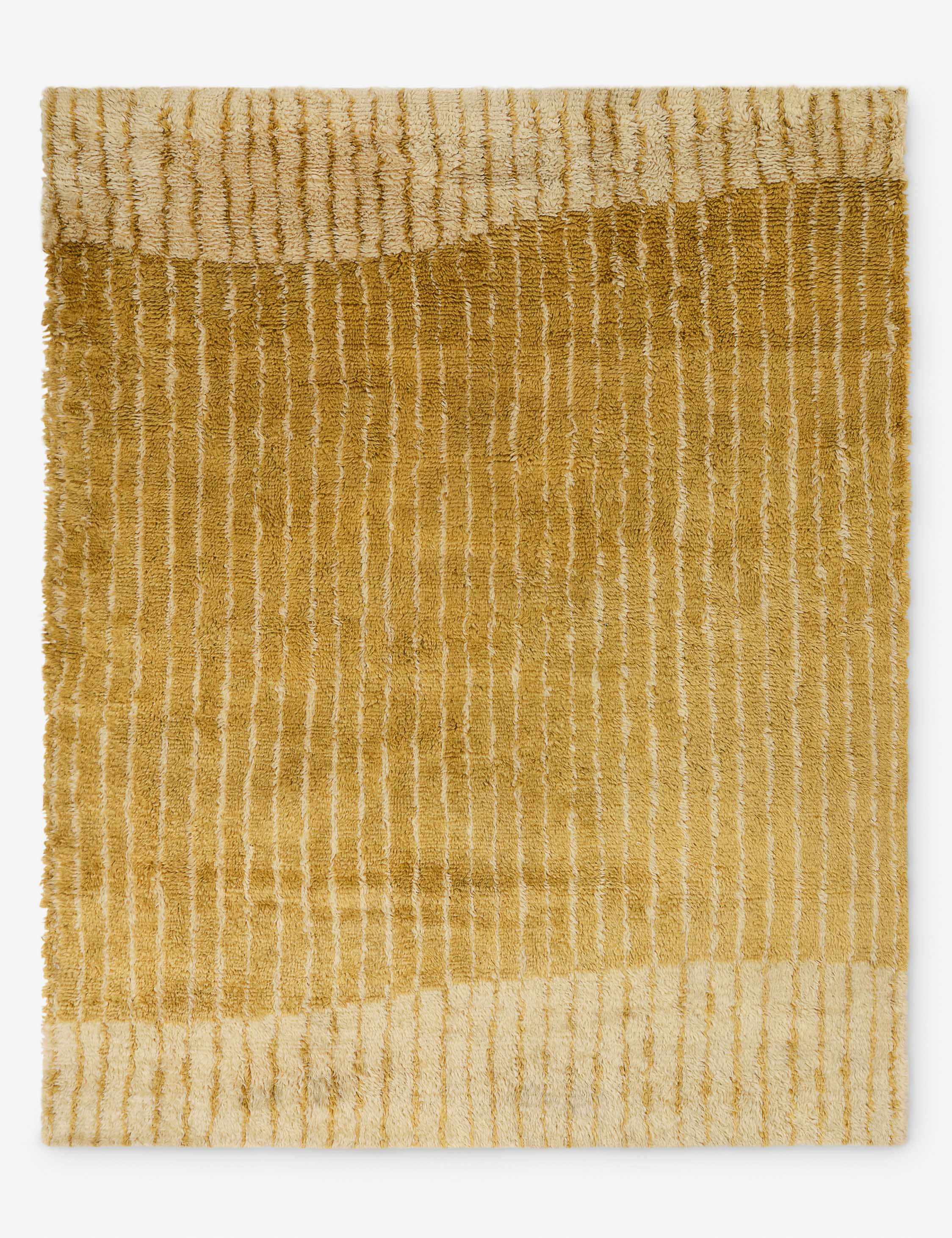 Lulu and Georgia Bhari Hand-Knotted Wool Shag Rug