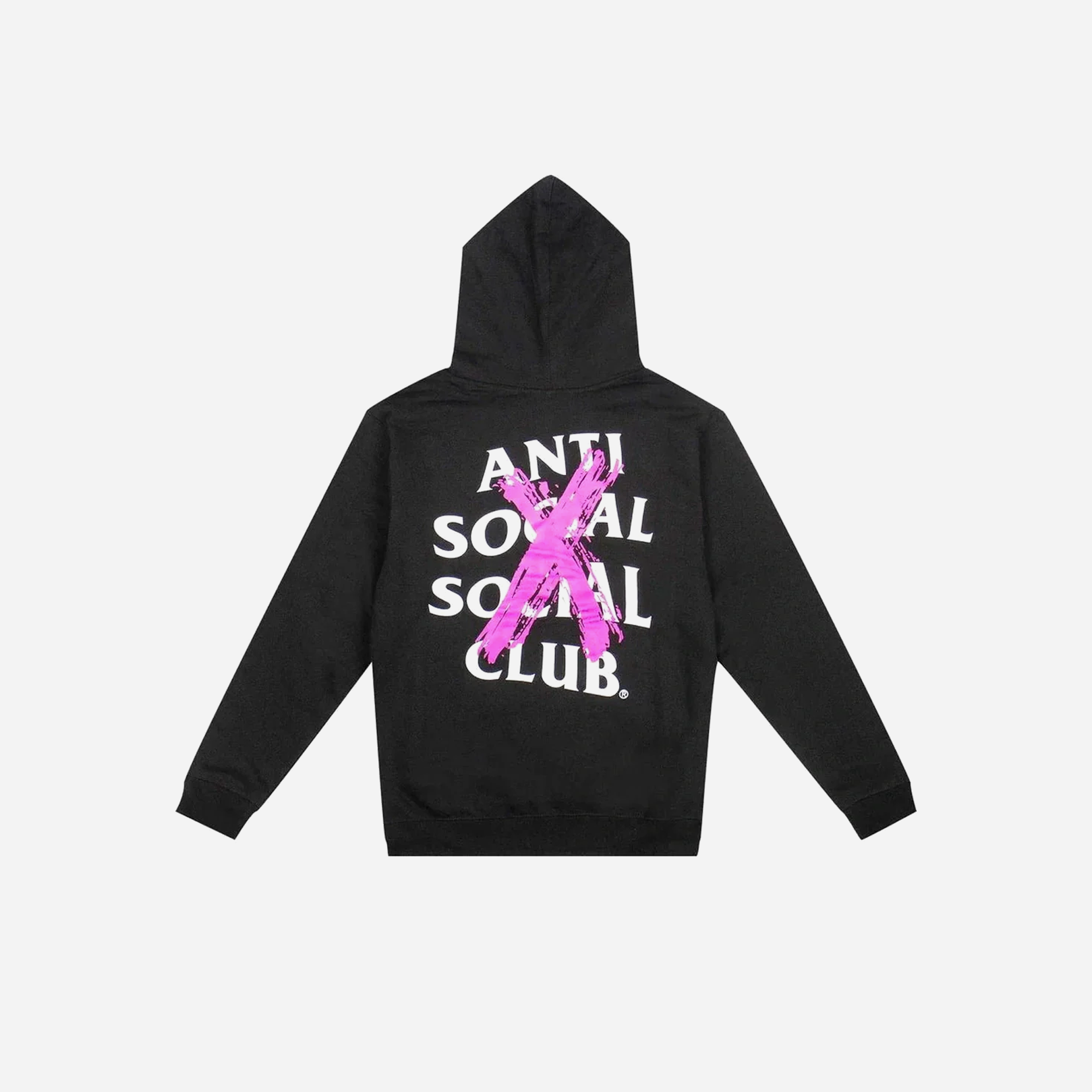 Anti Social Social Club Cancelled Hoodie Black - view 2