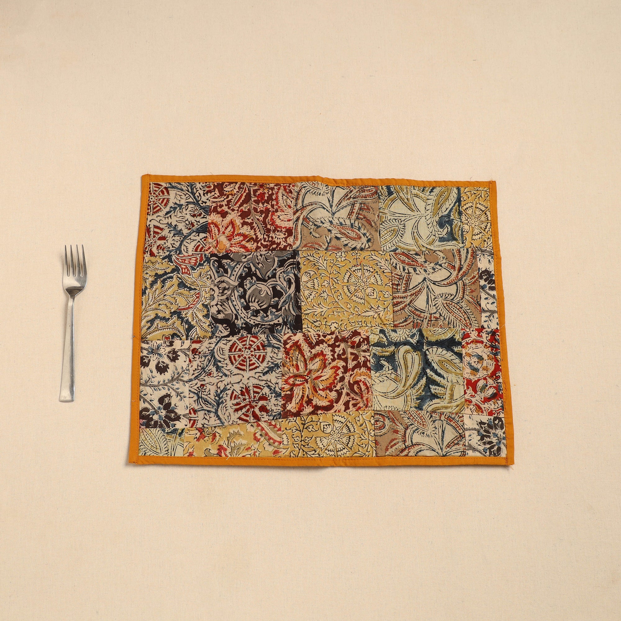 NOORI BAZAR Handcrafted Cotton Patchwork Table Mat 07 - view 2