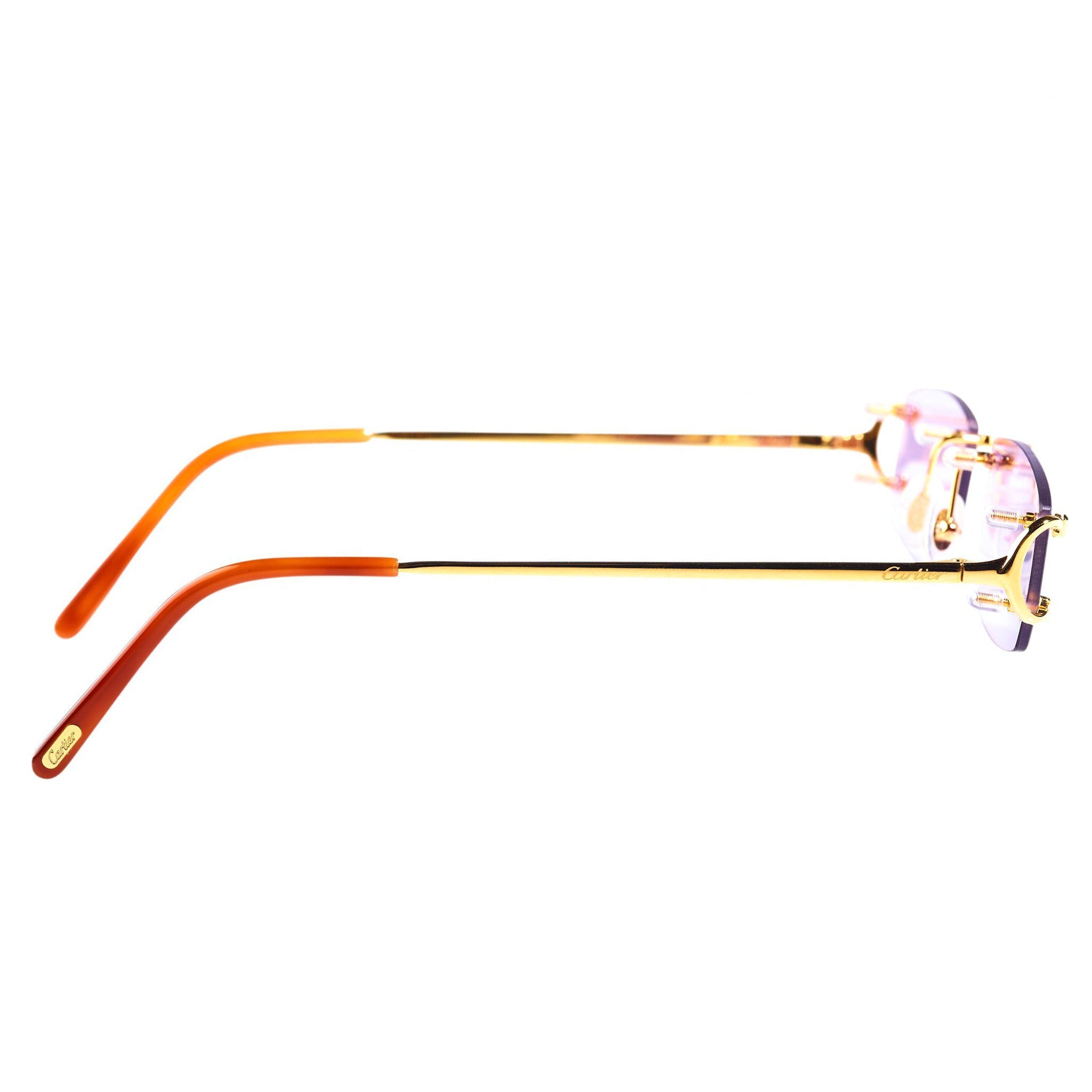 Cartier Eyewear Custom CT0092O-001 C Decor Rimless Sunglasses - view 2