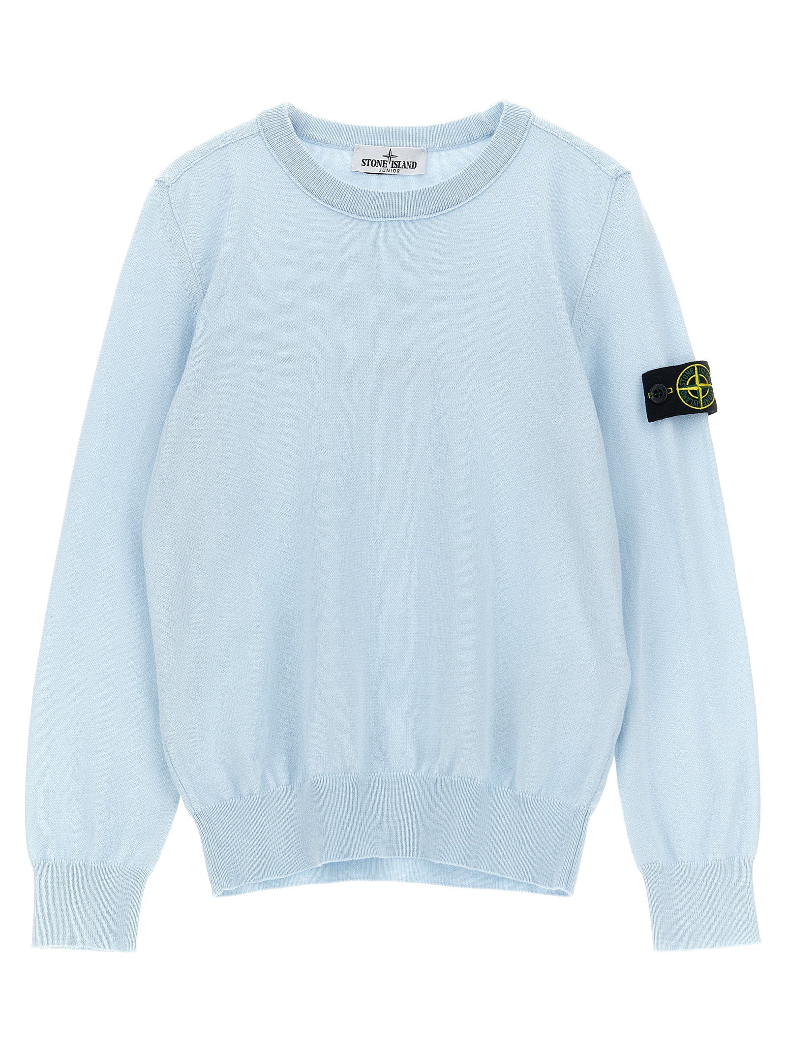 Stone Island Junior Logo Badge Sweater – 100% cotton