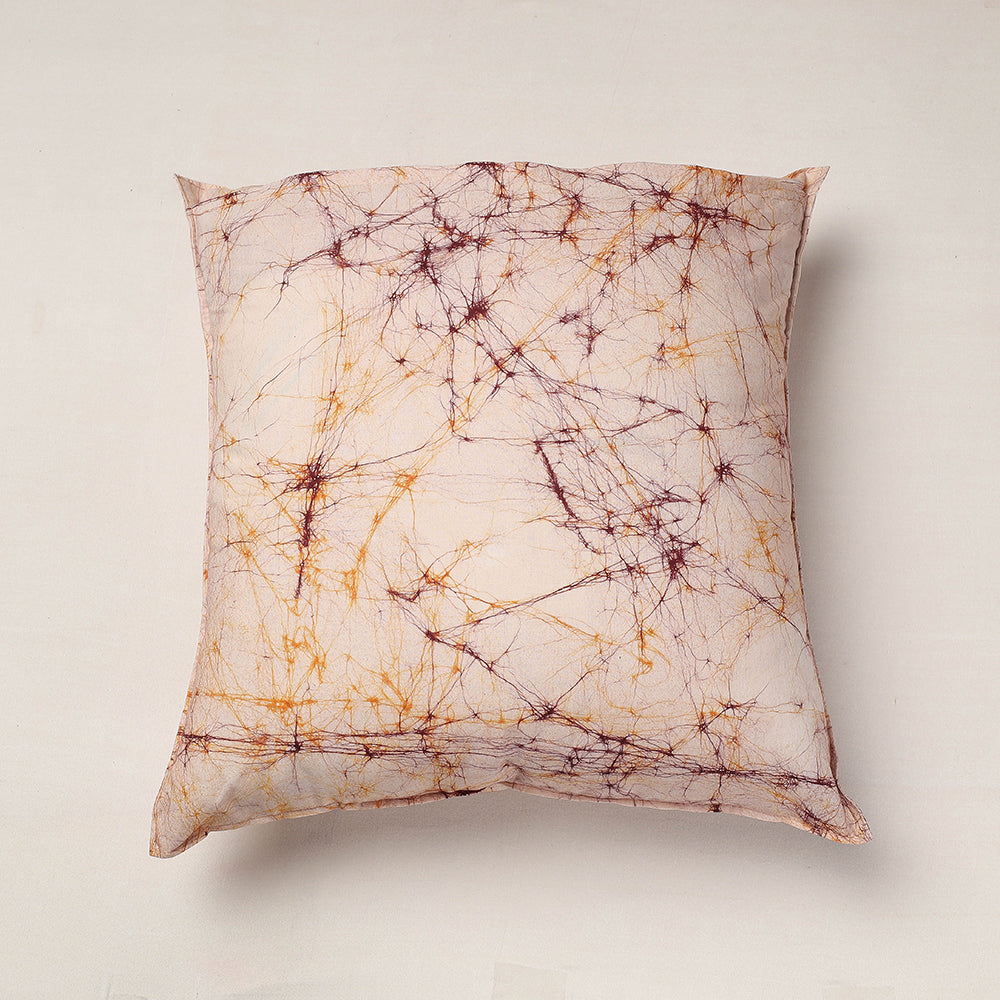KACHCHH JI CHHAAP Beige - Hand Batik Printed Cotton Cushion Cover (18 x 18 in) - view 3