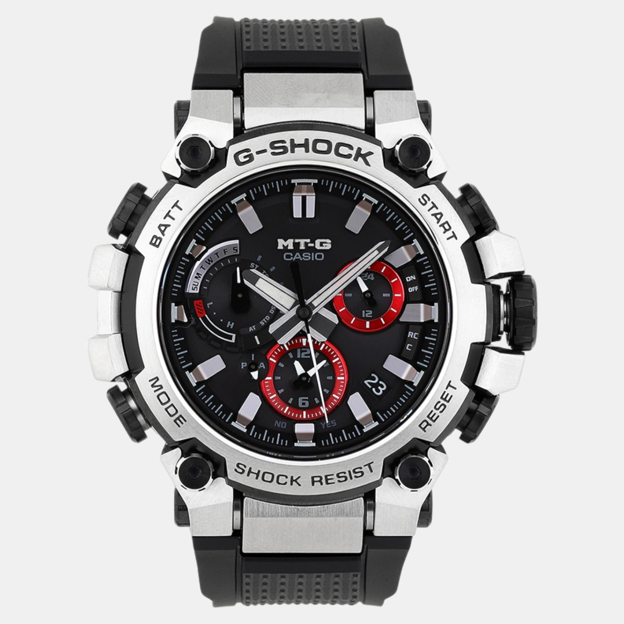 Casio G-Shock Men Quartz Black Dial Chronograph Resin Watch G1480