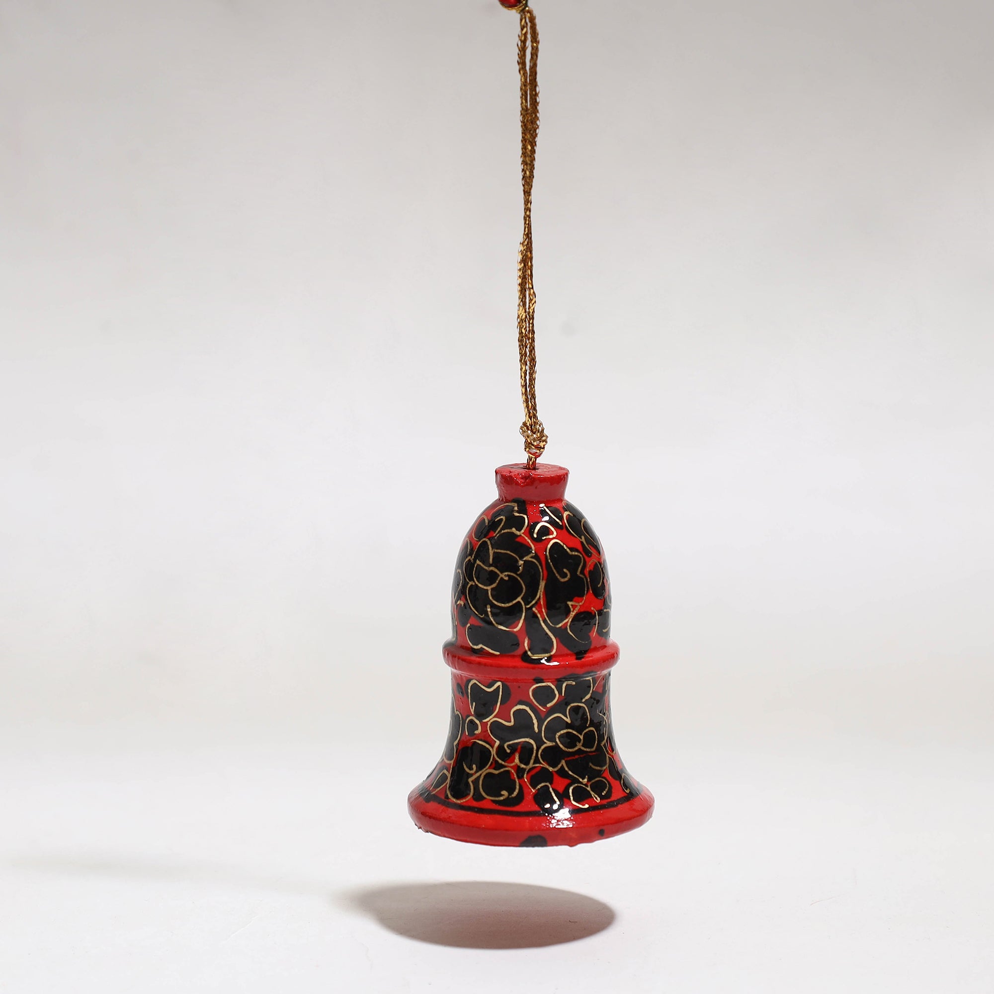 ZAHID HUSSAIN BHAT Bell - Kashmir Handpainted Christmas Decor Ornament 12 - view 2