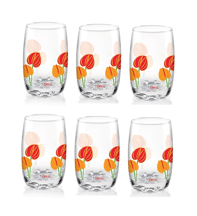 D Ziner Lyon Glass Tumbler (Treo by Milton) – Orange Red