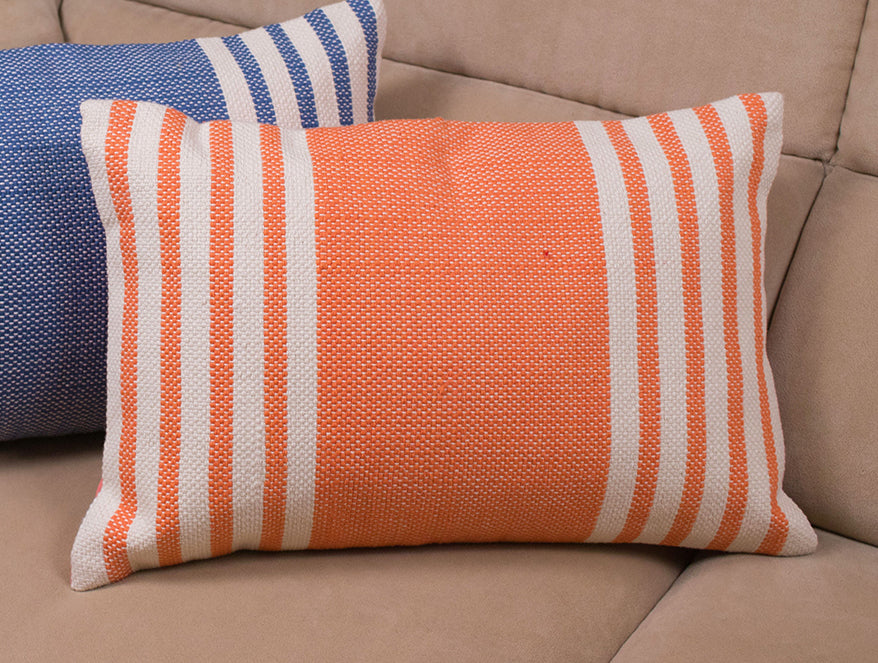 100 cotton cushion – Spaces India Spaces Spun 100% Cotton Cushion Covers-Orange