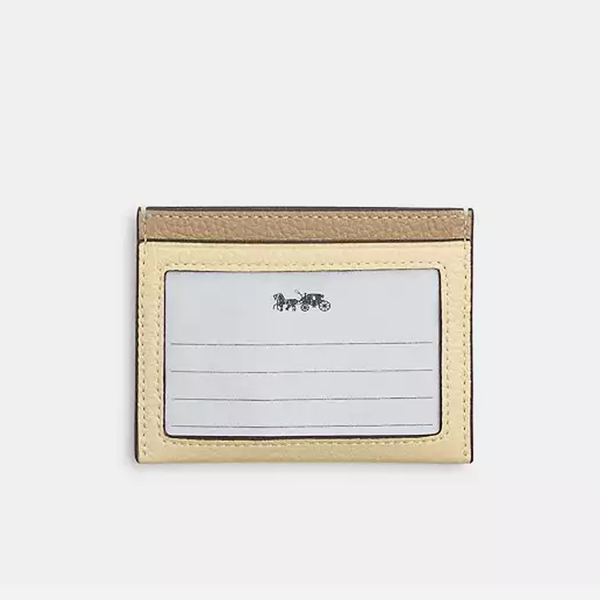 COACH Slim Id Card Case With Lemon Graphic Silver/Moonlight - view 2