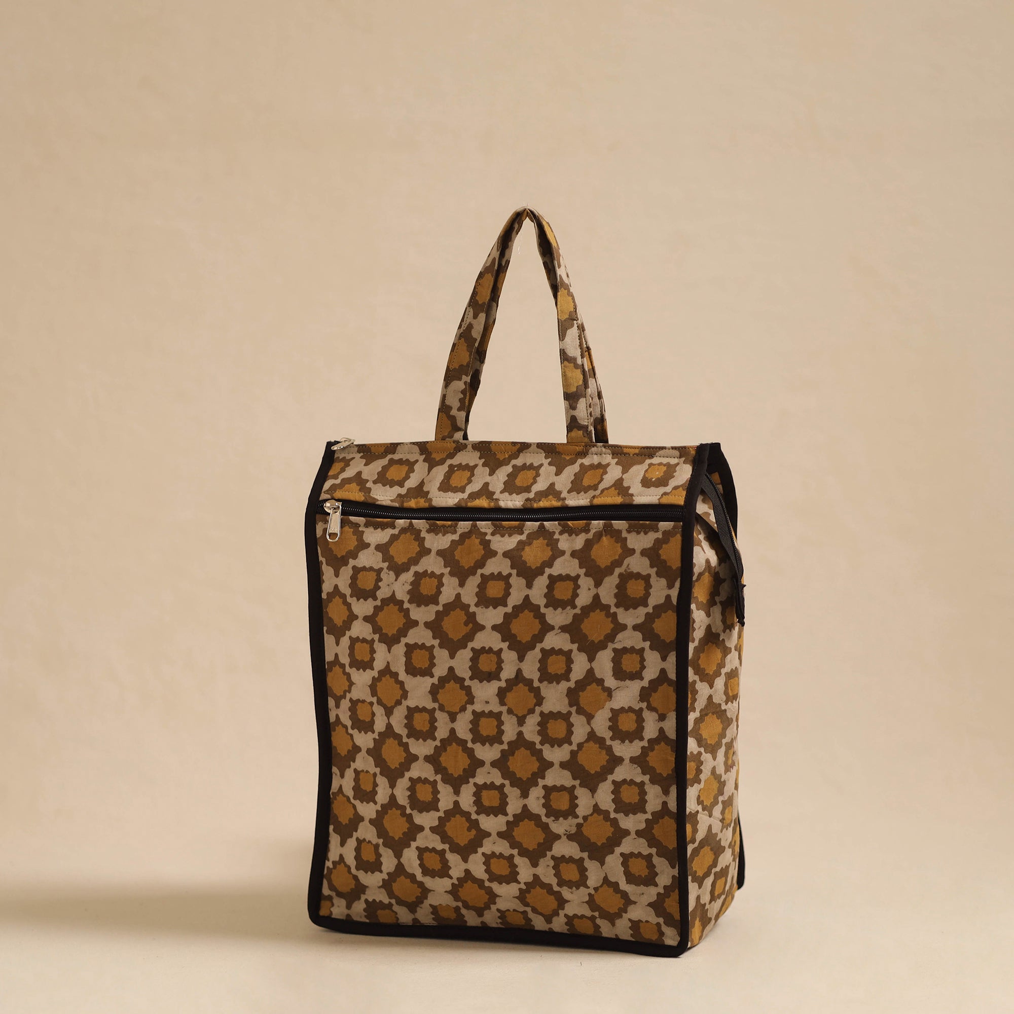 NOORI BAZAR Brown - Handcrafted Cotton Shopping Hand Bag 19 - view 2