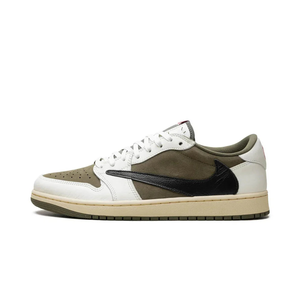 Cop Underdog Air Jordan 1 Low OG X Travis scott 'Medium Olive' - view 2