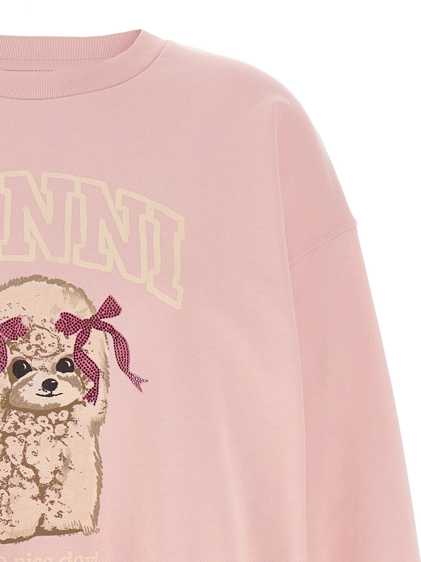 Ganni Front Print Sweatshirt – 100% organic cotton - view 3