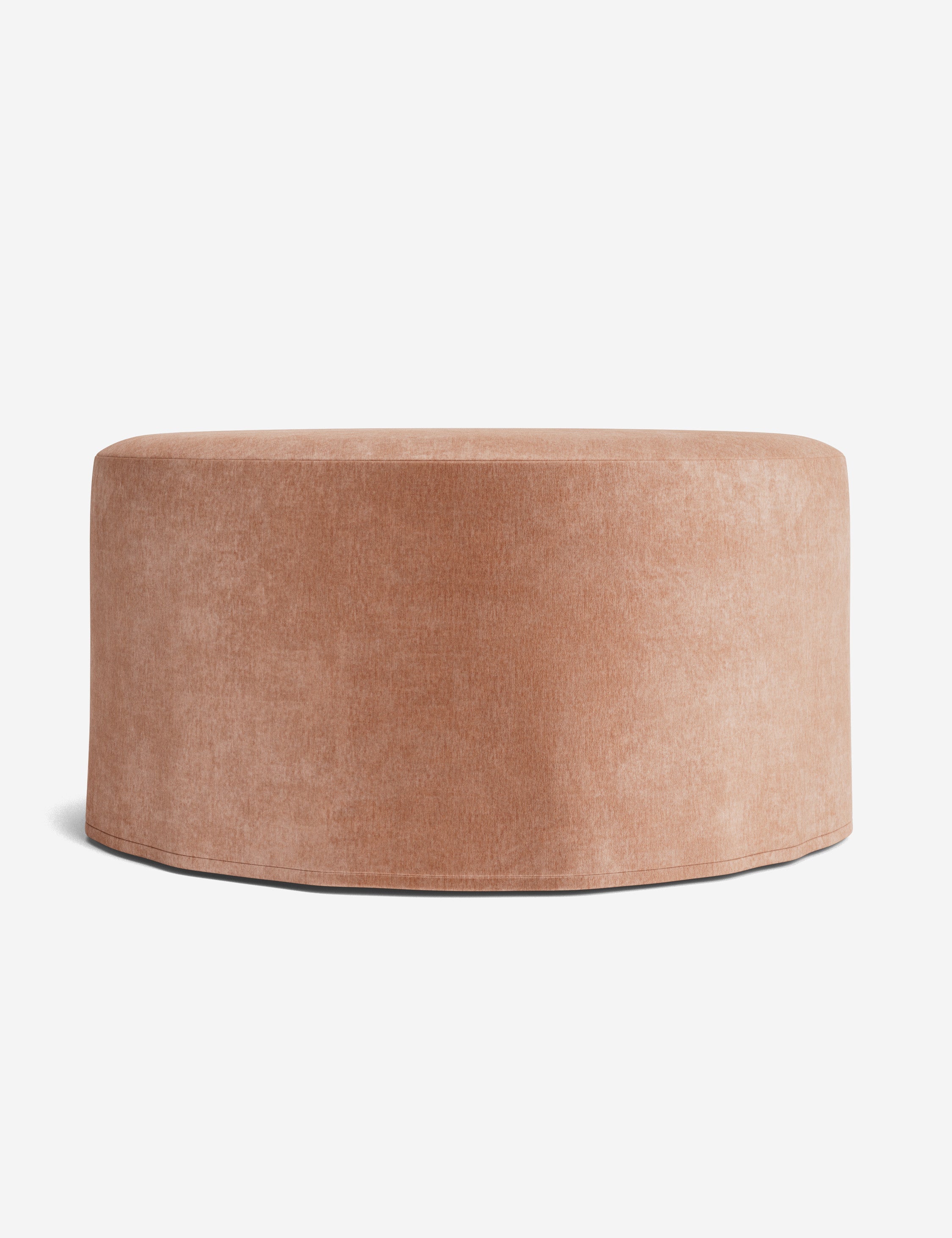 Lulu and Georgia Portola Slipcover Round Ottoman