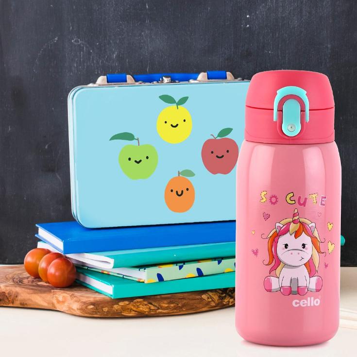 Cello Junior 375 Hot & Cold Stainless Steel Kids Water Bottle, 375ml - view 2