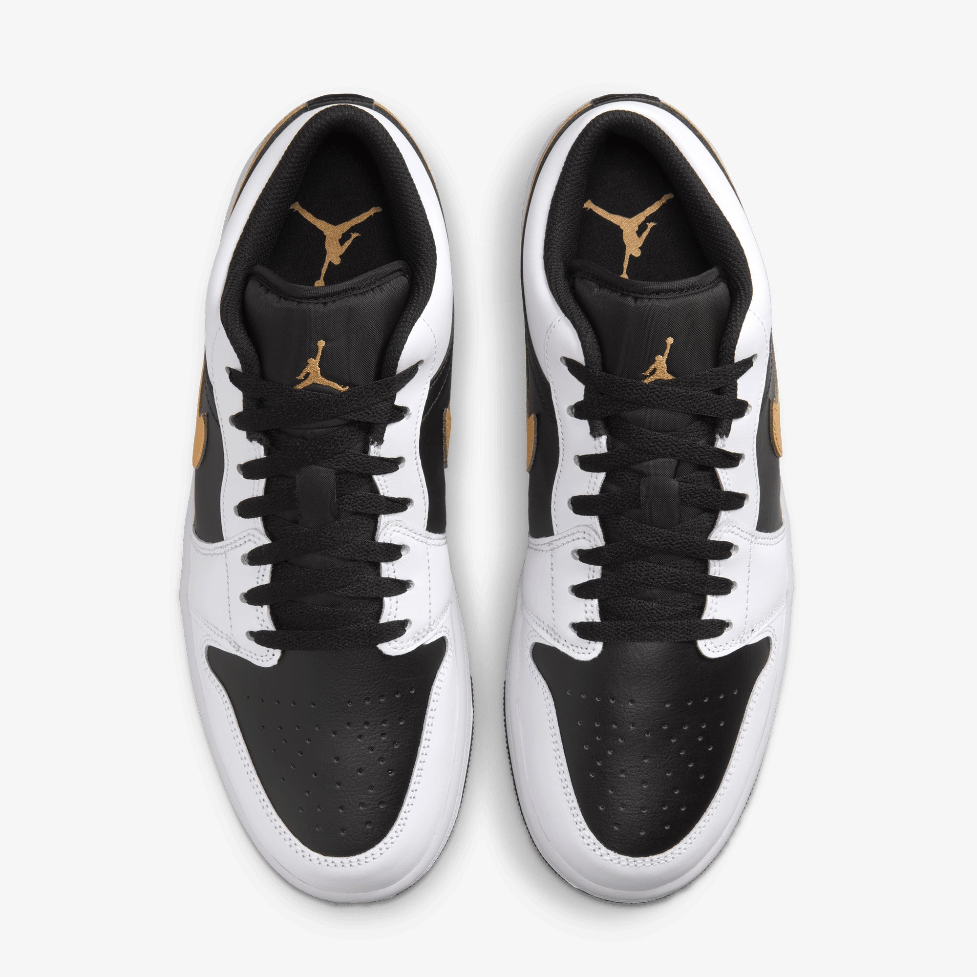 Jordan | Air Jordan 1 Low { White/metallic Gold-black - view 2