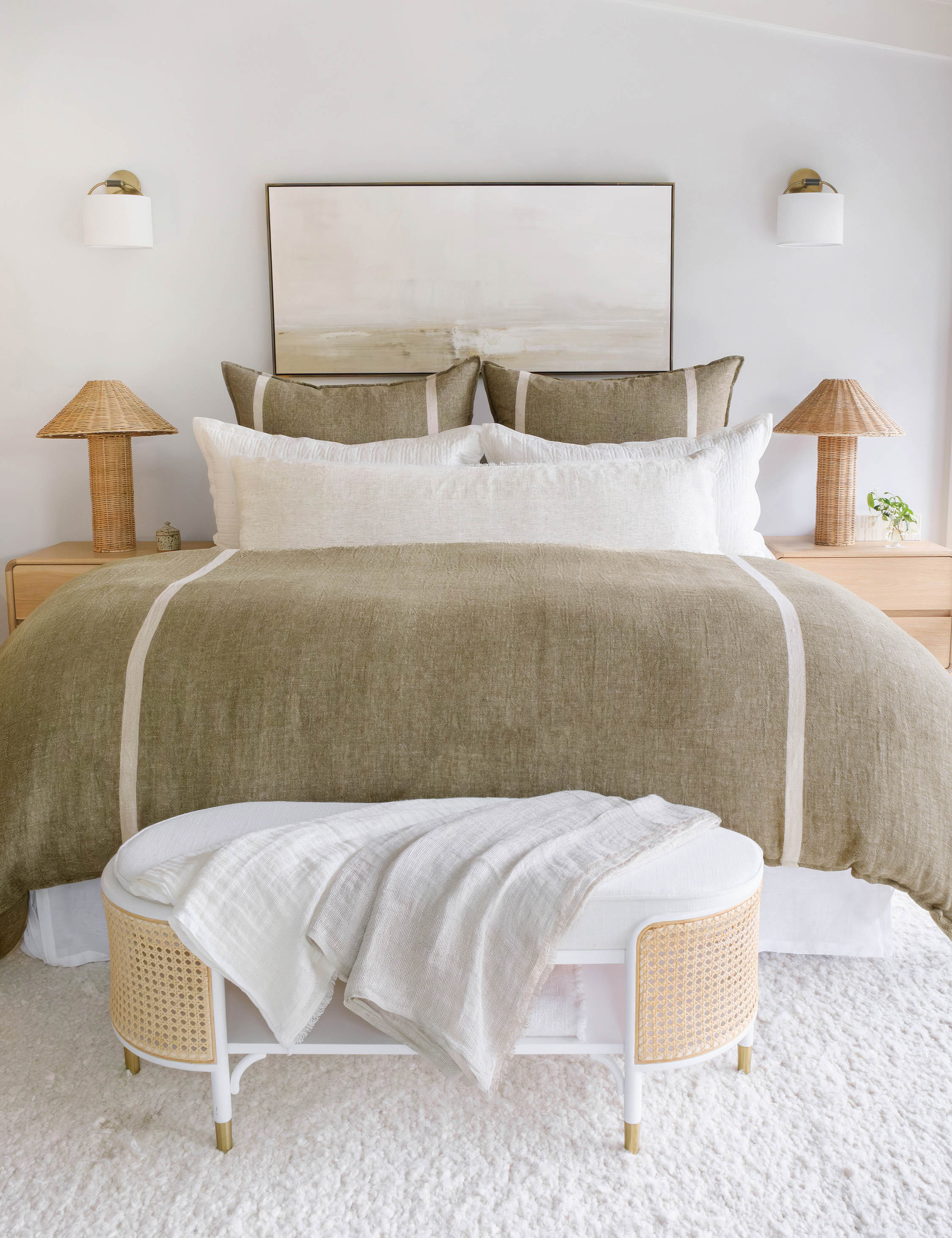 Lulu and Georgia Rory Linen Duvet Cover by Pom Pom at Home - view 7