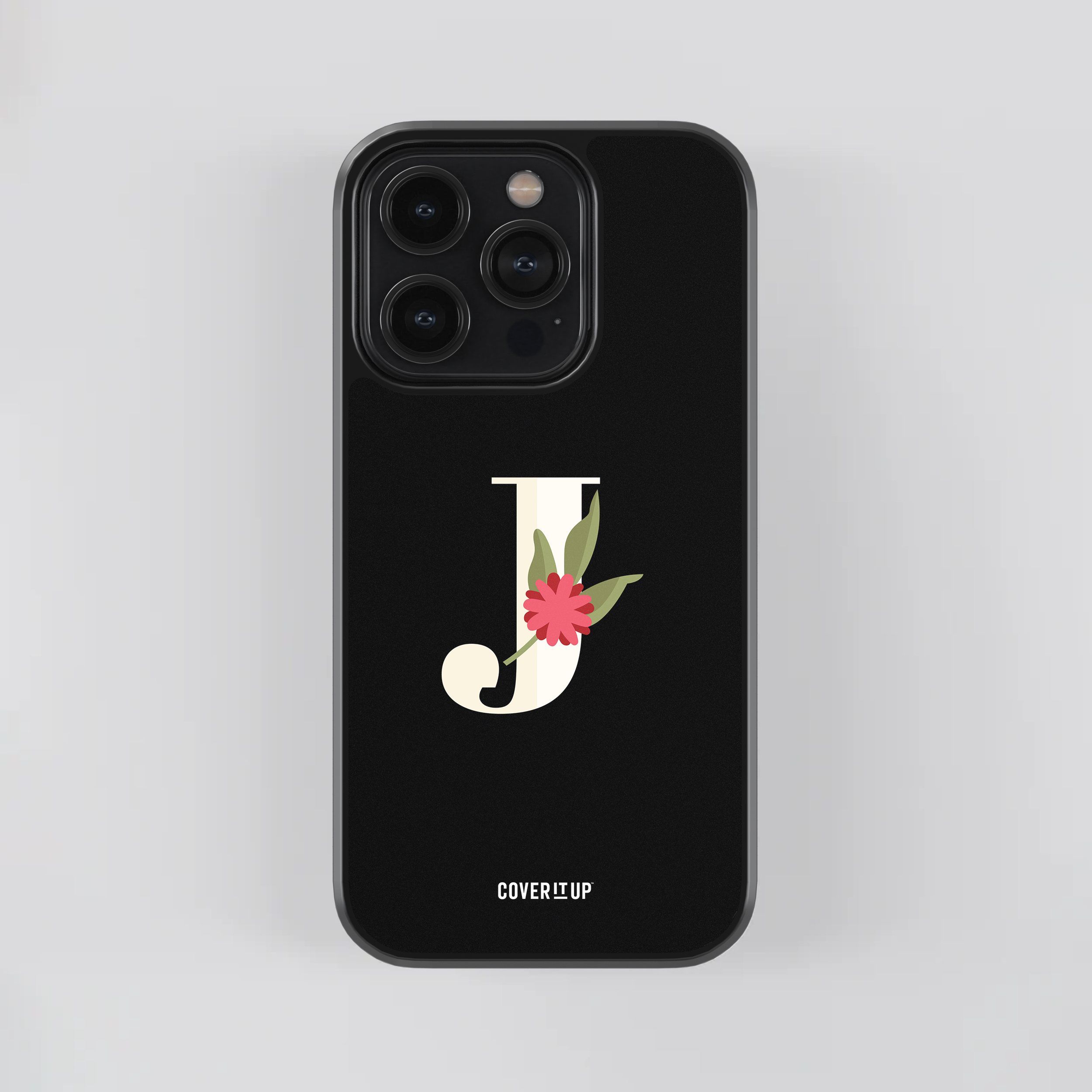 Design Phone Cases Limited Edition Floral Initial Glass Case - view 20