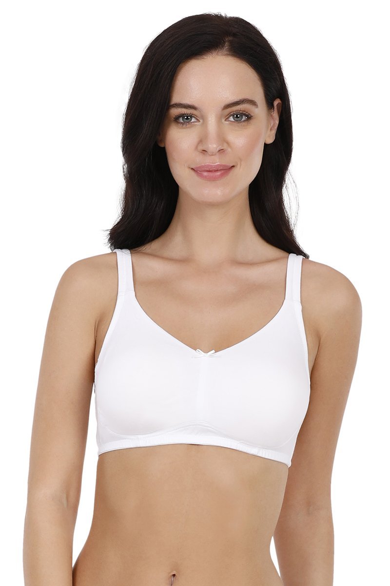 Amante Elegant Concealer Non-Padded & Non-Wired Bra - White