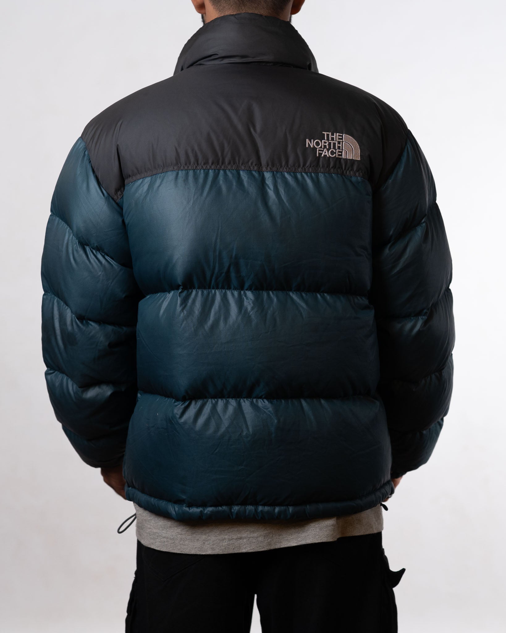 North Face 1996 Retro Nuptse Black/Green Jacket - view 3