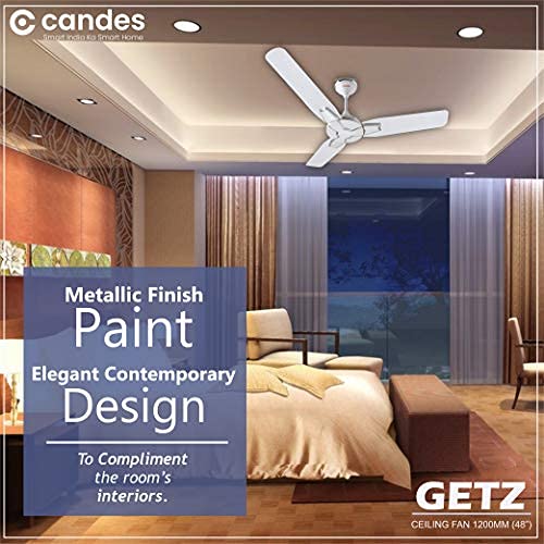 Candes Getz 1200mm/48 inch High Speed Anti-dust Decorative 5 Star Rated Ceiling Fan 400 RPM with 2 Yrs Warranty (Pack of 1, White) - view 2
