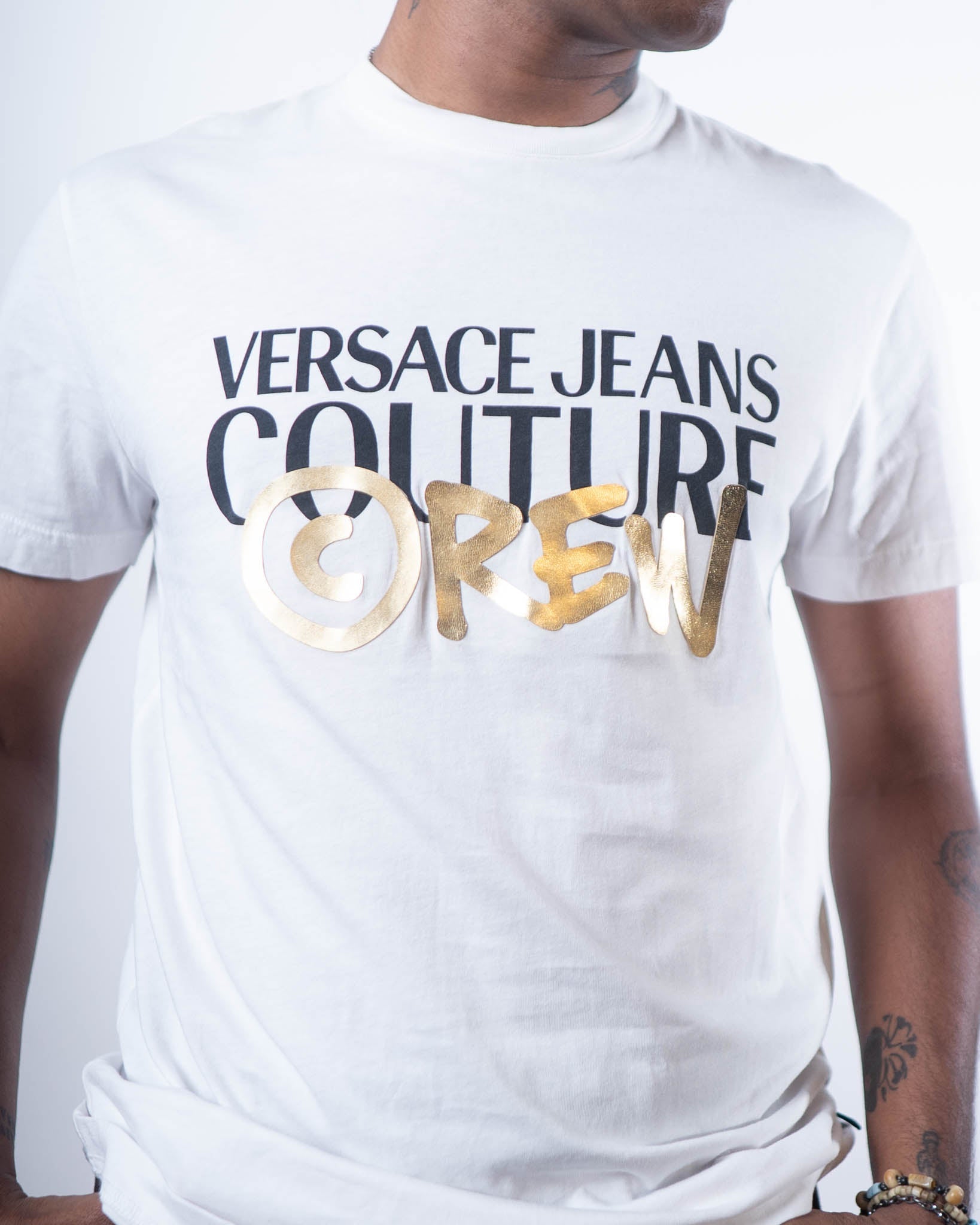 Versace Couture Crew Logo T Shirt - view 2