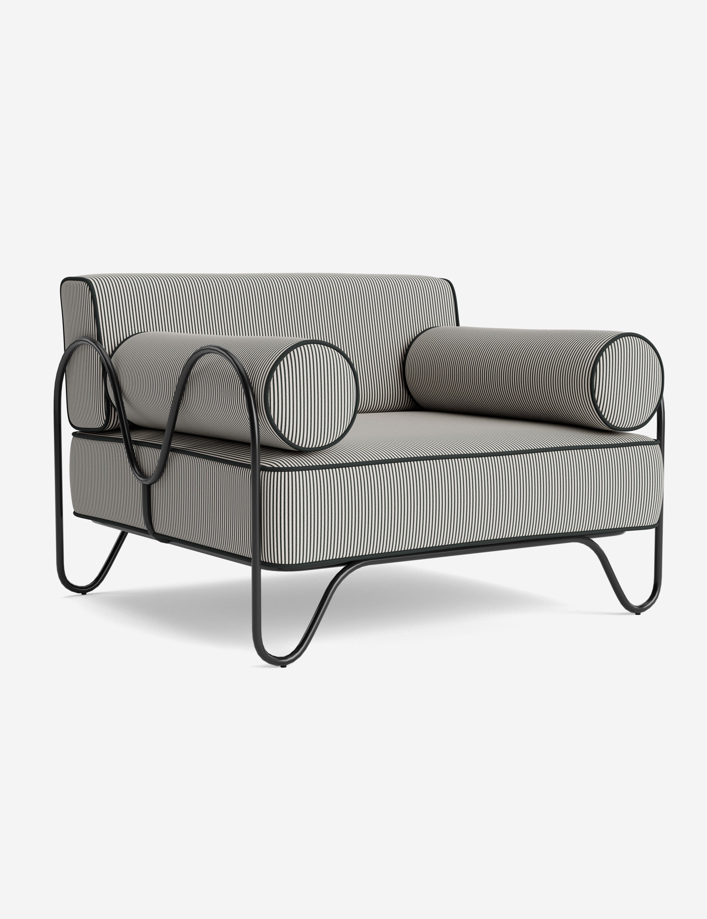 Lulu and Georgia Peggy Outdoor Accent Chair Cushion by Sarah Sherman Samuel - view 40