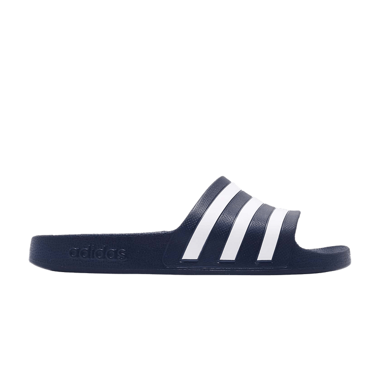 Yeezy adidas Adilette Aqua Slides Dark Blue Cloud White