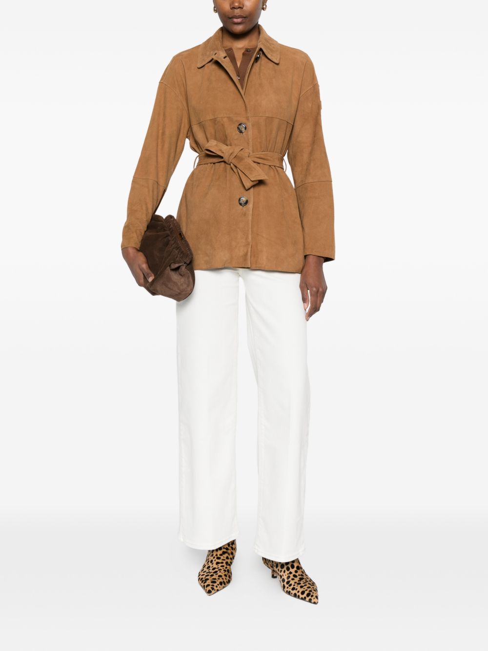 Peuterey Machuca suede leather jacket – Calf Suede 100% - view 4