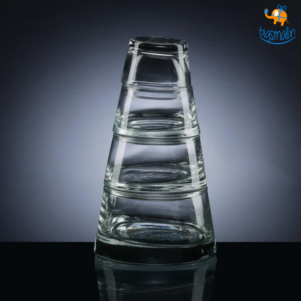 Devnow Glass Snack Bowl Pyramid - Set of 4