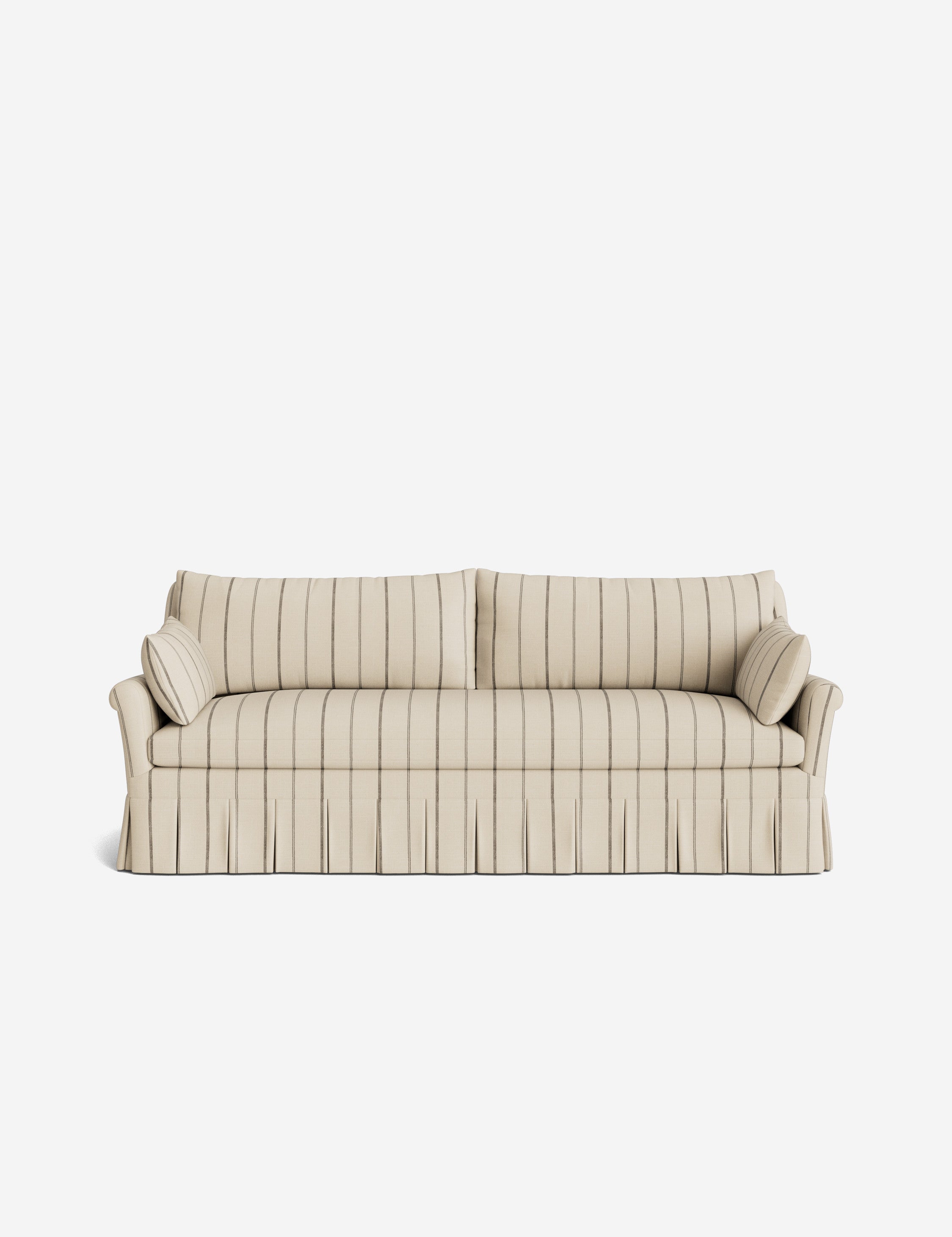 Lulu and Georgia Portola Rolled Arm Pleated Sofa - view 95