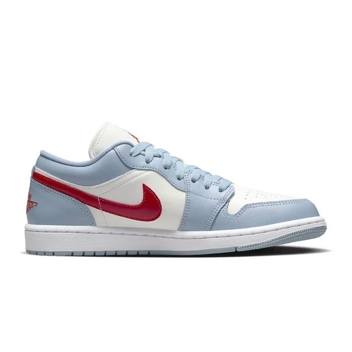 HYPE ELIXIR Air Jordan 1 Low Blue Whisper Dune Red