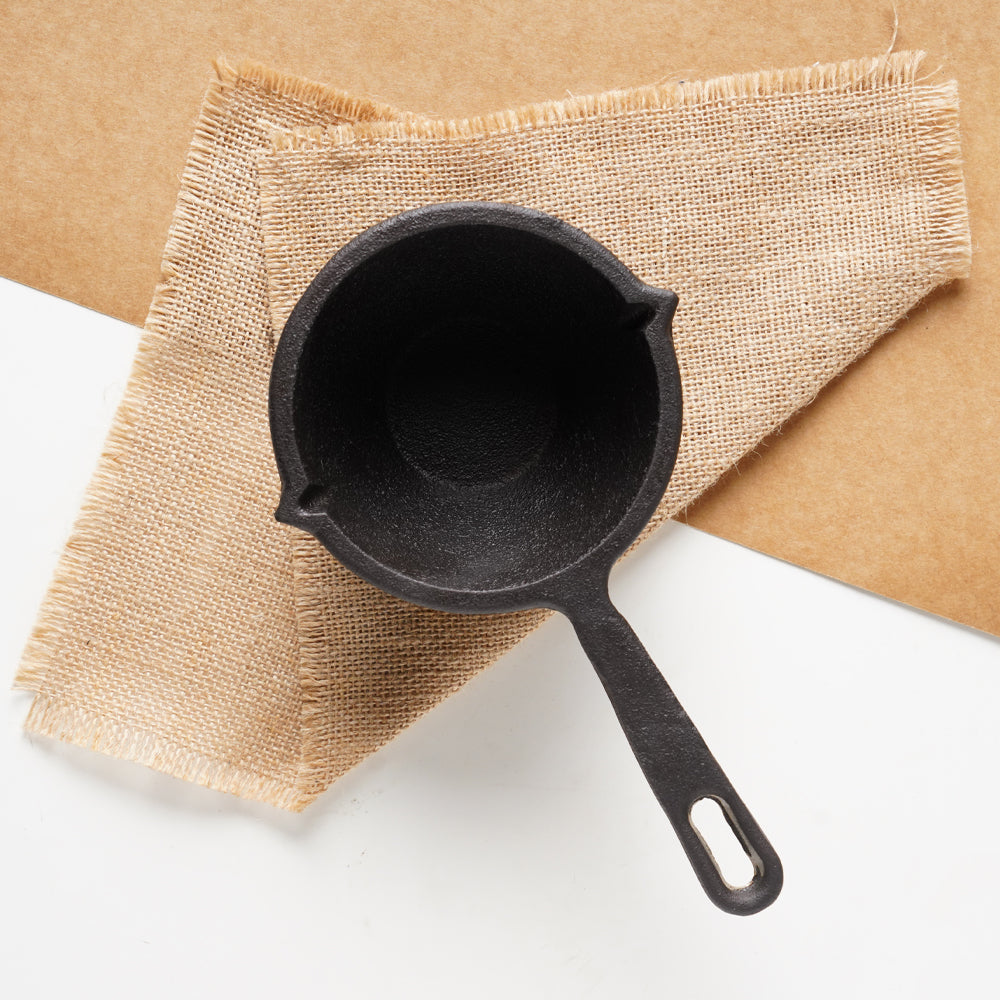 The Indus Valley CASTrong Cast Iron Tadka Pan, Pre-seasoned, Natural Nonstick, 100% Pure, Toxin-free, Induction
