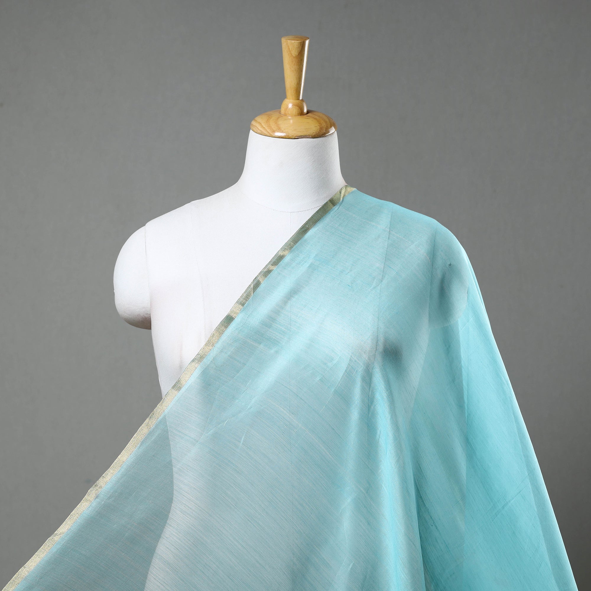 CHANDERI BY RAUPH KHAN Traditional Handloom Chanderi Silk Cotton Fabric 07