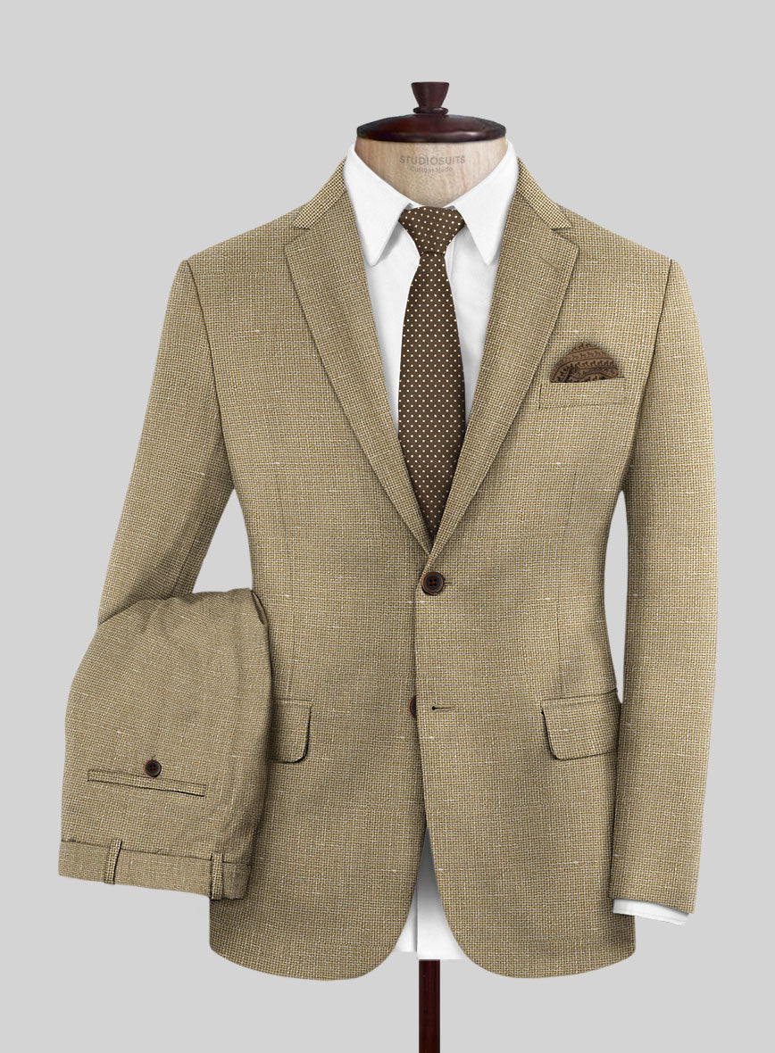 StudioSuits Italian Wool Linen Basket Weave Inol Suit - view 2