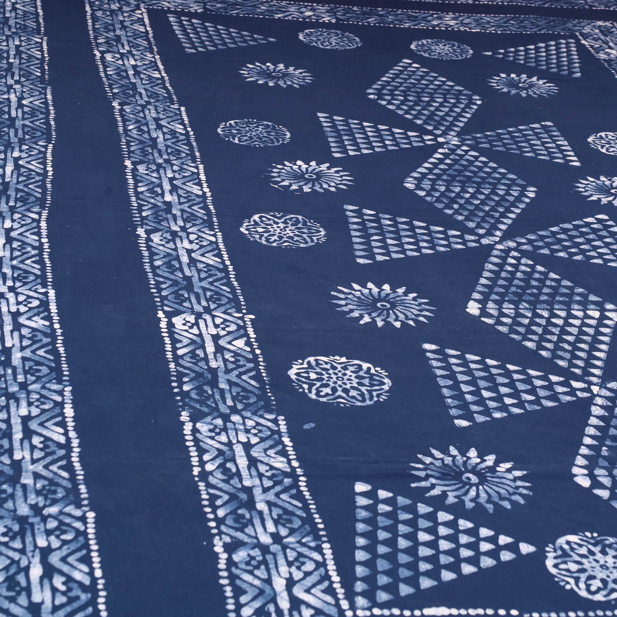 BATIK BY MD. SHARIFF Blue - Cotton Hand Batik Print Single Bedsheet (91 x 57 ) 27 - view 2