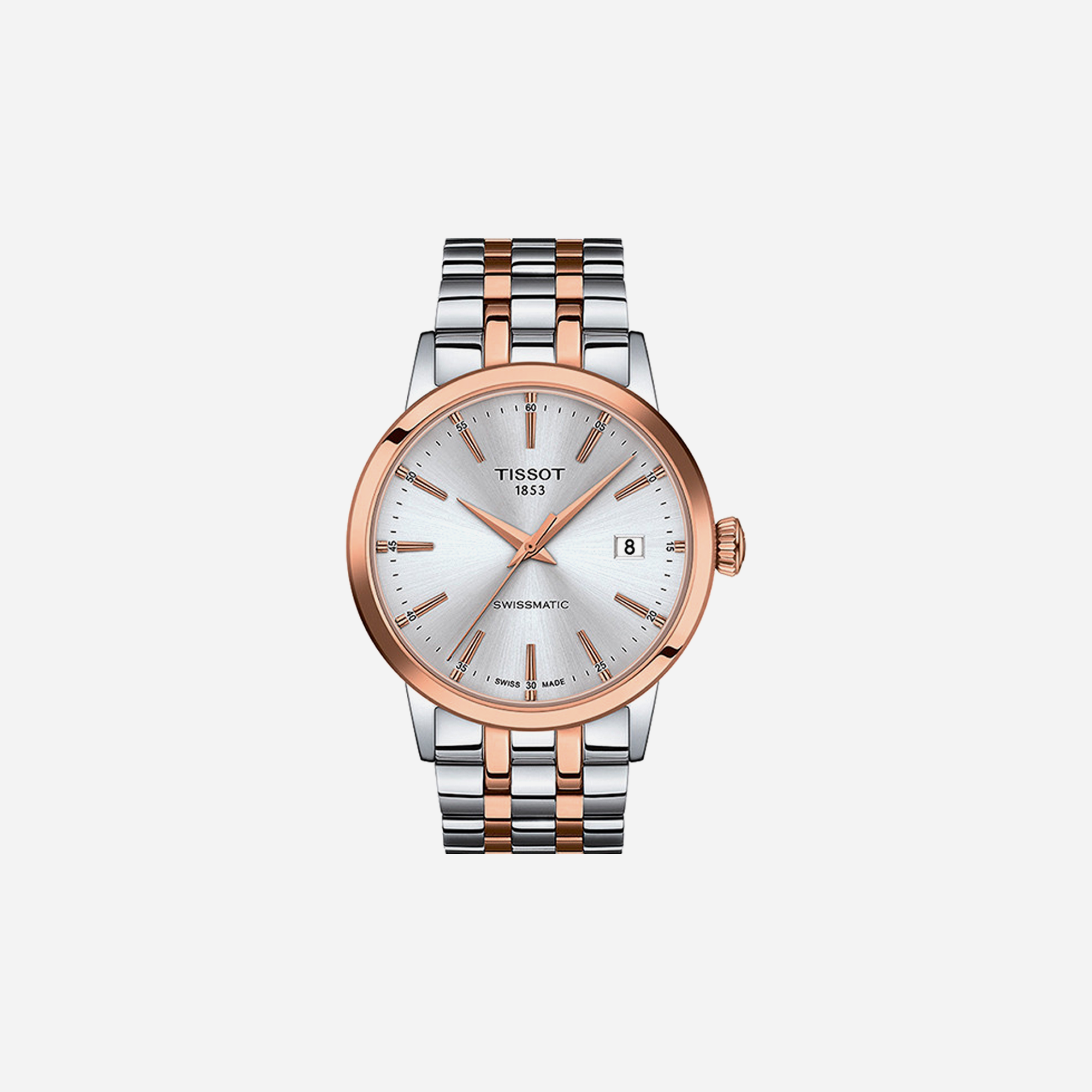 Tissot Classic Dream Swissmatic Silver Dial 42mm Two-Tone Stainless Steel Automatic Watch