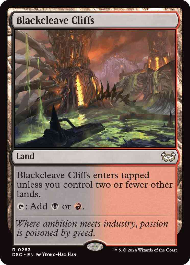 Blackcleave cliffs 263 – Magic Blackcleave Cliffs [263] [Duskmourn: House of Horror: Commander] [Non-Foil]