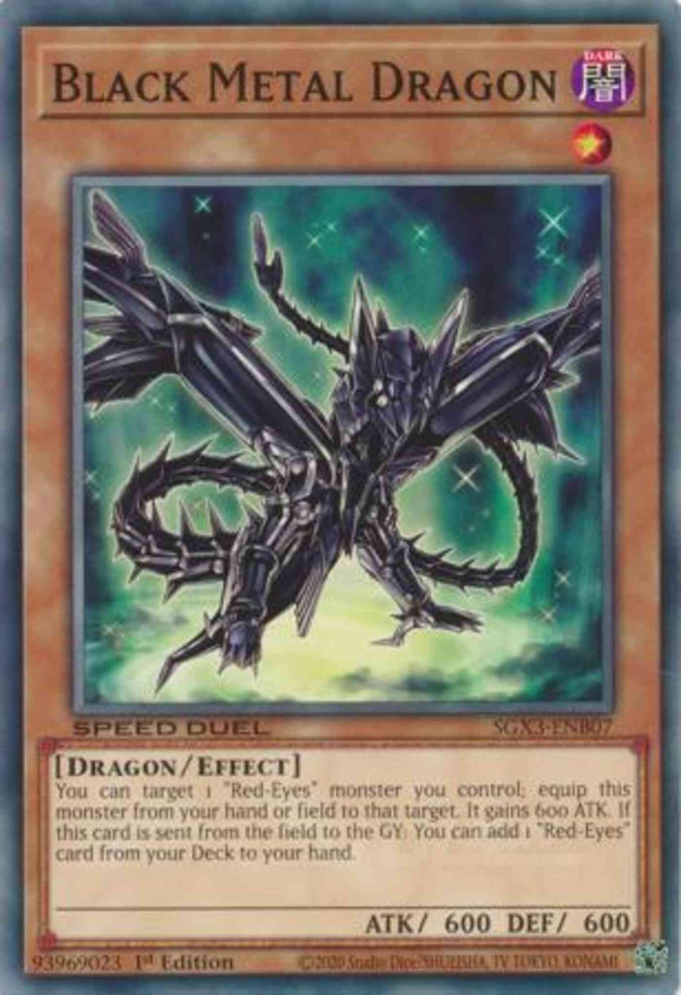 Yu-Gi-Oh! Black Metal Dragon - SGX3-ENB07 - Common - 1st Edition