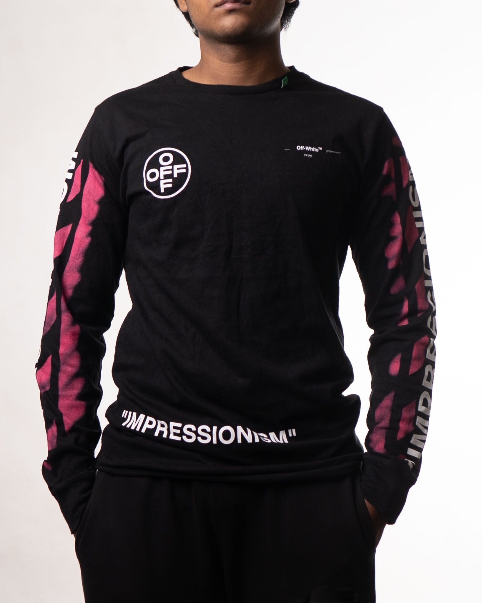 OFF WHITE Off-White Impressionism' Diag Stencil Sweatshirt
