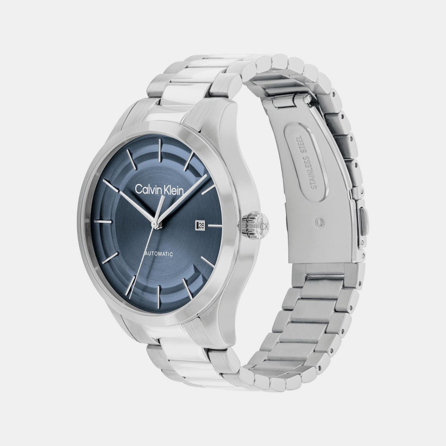 Calvin Klein Ck Iconic Men Automatic Blue Dial Analog Stainless Steel Watch 25300020 - view 2