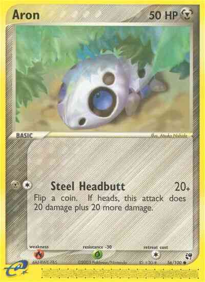 Common ex2-56 reverse – Pokémon Aron - 56/100 - Common [ex2-56] [Reverse Holo]